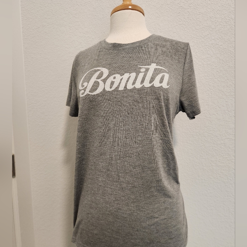 Modern Lux Gray 'Bonita' Short Sleeve Tee